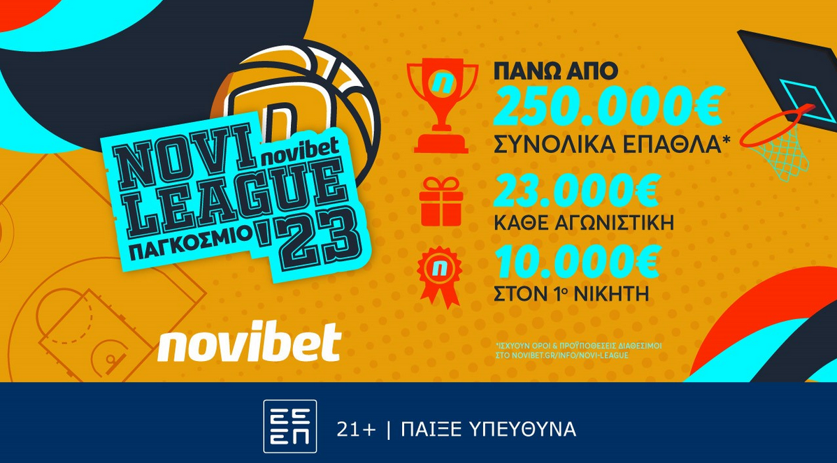 Novileague Παγκόσμιο 23’ με φουλ δράση στο παρκέ και την Κυριακή!