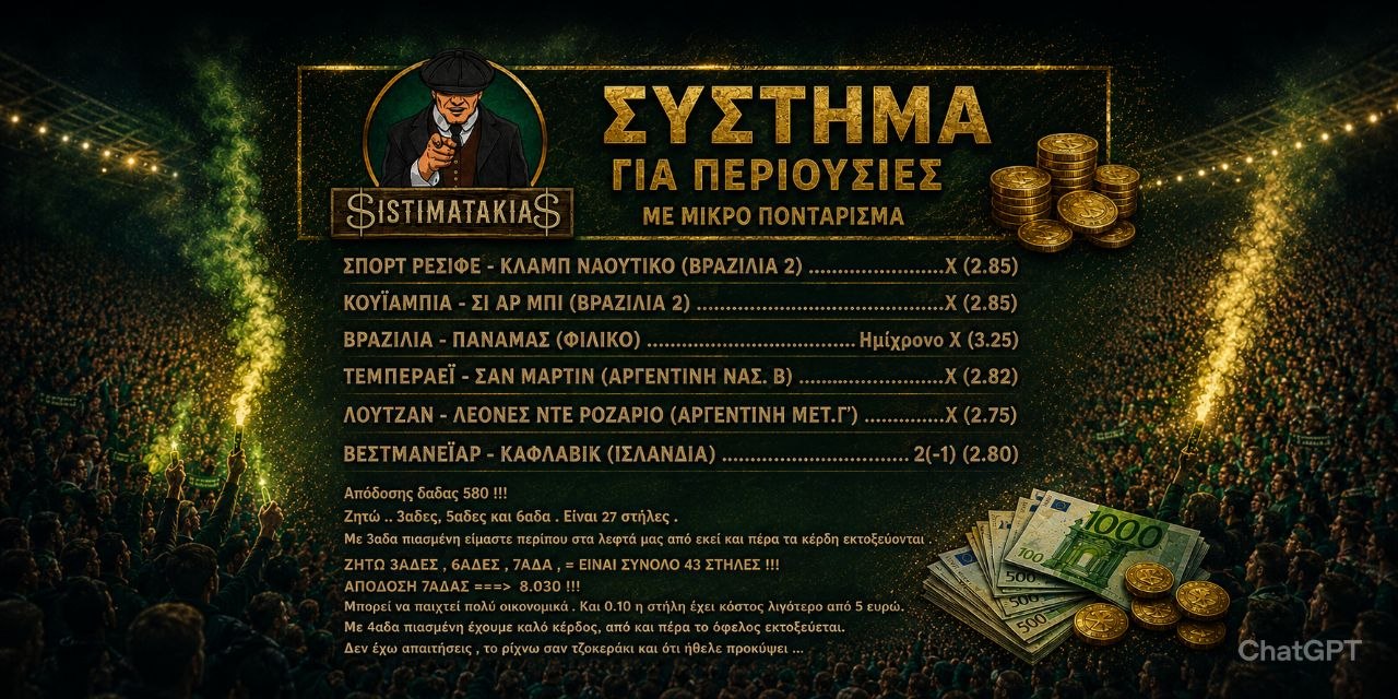 ΣΥΣΤΗΜΑ : 3αδες, 5αδες, 6αδα.. για πολλά με λίγα
