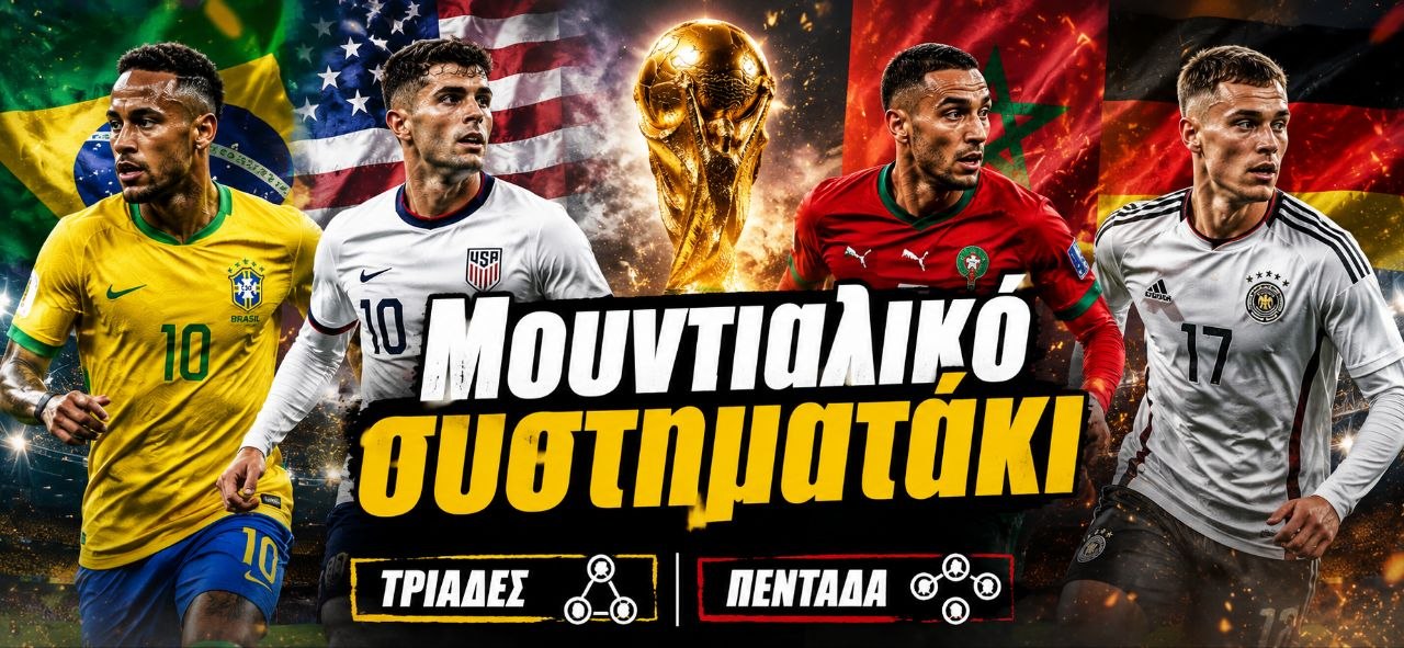 Μουντιαλικό Συστηματάκι 3αδες, 5αδα .