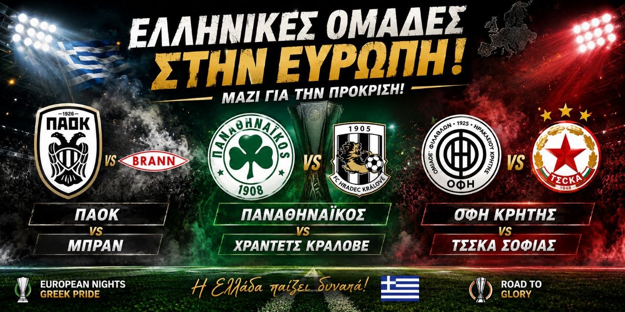 👉👉👉 Η πρόκριση των ΠΑΟΚ, Παναθηναϊκού και ΟΦΗ σε σούπερ…